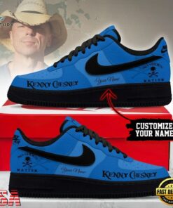 Kenny Chesney No Shoes Nation Personalized Country Music Graphic Air Force 1 Shoes, Music Lover AF1 Shoes Kenny Chesney NO Shoes Nation Personalized Country Music Graphic Air Force 1 Shoes