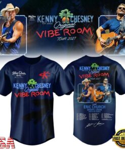 Kenny Chesney The Original Vibe Room Tour 2027 Limited Edition Baseball Jersey, Music Artist Baseball Jersey Kenny Chesney The Original Vibe Room Tour 2027 Limited Edition Baseball Jersey