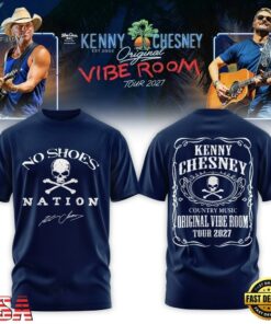 Kenny Chesney The Original Vibe Room Tour 2027 Limited Edition Blue T Shirt, Trending Music 3D Tee Kenny Chesney The Original Vibe Room Tour 2027 Limited Edition Blue T Shirt