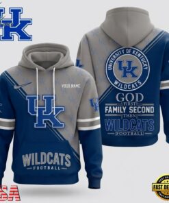 Kentucky Wildcats 2026 NCAA Personalized Faith Family Football Hoodie, NCAA 3D Graphic Tee Kentucky Wildcats 2026 Ncaa Personalized Faith Family Football Hoodie