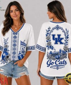 Kentucky Wildcats NCAA Collegiate Pride Collection V Neck T Shirt, NCAA V Neck Fan Shirt Kentucky Wildcats Ncaa Collegiate Pride Collection V Neck T Shirt