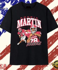 Khobie Martin Indiana Hoosiers 28 College Football T Shirt, Trendy 2D Print Shirt Khobie Martin Indiana Hoosiers 28 College Football T Shirt