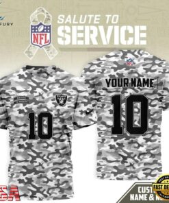 Las Vegas Raiders 2026 NFL Salute to Service Camo New Design 3D Shirt, Sports Fans 3D Shirt Las Vegas Raiders 2026 Nfl Salute TO Service Camo New Design 3D Shirt