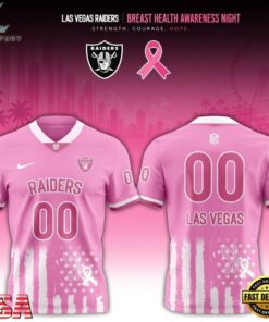 Las Vegas Raiders 2026 x Breast Health Awareness Night Limited Edition Football Jersey, Fashion Football Jersey Las Vegas Raiders 2026 X Breast Health Awareness Night Limited Edition Football Jersey