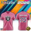 Las Vegas Raiders NFL 2026 Crucial Catch Limited Edition Pink Football Jersey, Fashion Football Jersey Las Vegas Raiders Nfl 2026 Crucial Catch Limited Edition Pink Football Jersey