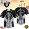 Las Vegas Raiders NFL Blessed Beyond The Score Baseball Jersey, NFL Baseball Shirt Las Vegas Raiders Nfl Blessed Beyond The Score Baseball Jersey