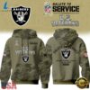 Las Vegas Raiders NFL US Veterans Salute To Service 2026 Hoodie Shirt, Sports Fans 3D Shirt Las Vegas Raiders Nfl US Veterans Salute TO Service 2026 Hoodie Shirt