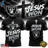 Las Vegas Raiders x Jesus Won 2026 Special New T Shirt, Viral 3D Graphic Tee Las Vegas Raiders X Jesus Won 2026 Special New T Shirt