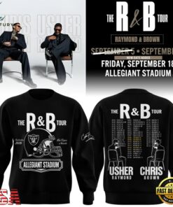 Las Vegas Raiders x Usher and Chris Brown The R&B Tour 2026 Sweatshirt, Trending Music 3D Tee Las Vegas Raiders X Usher And Chris Brown The R B Tour 2026 Sweatshirt