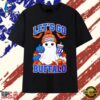 Let’s Go Buffalo Ghost with Number 17 Josh Allen T Shirt, Trendy 2D Print Shirt Let S GO Buffalo Ghost With Number 17 Josh Allen T Shirt