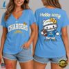 Los Angeles Chargers NFL Hello Kitty Football V Neck T Shirt, NFL Team V Neck Tee 3 Los Angeles Chargers NFL Hello Kitty Football V Neck T Shirt, NFL Team V Neck Tee Los Angeles Chargers Nfl Hello Kitty Football V Neck T Shirt