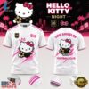 Los Angeles FC x Hello Kitty Night 2026 Special New White T Shirt, Viral 3D Graphic Tee Los Angeles FC X Hello Kitty Night 2026 Special New White T Shirt
