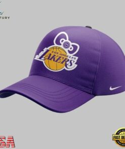 Los Angeles Lakers x Hello Kitty Limited Edition 2026 Cap, Fashion Baseball Cap Los Angeles Lakers X Hello Kitty Limited Edition 2026 Cap