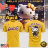 Los Angeles Lakers x Hello Kitty Limited Edition 2026 T Shirt, Viral 3D Graphic Tee Los Angeles Lakers X Hello Kitty Limited Edition 2026 T Shirt