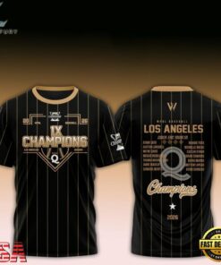 Los Angeles Queens Champions 1X WPBL Baseball 2026 T Shirt, Viral 3D Graphic Tee Los Angeles Queens Champions 1X Wpbl Baseball 2026 T Shirt