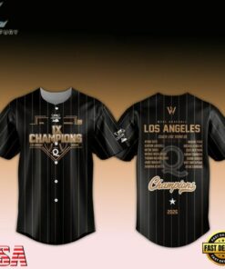 Los Angeles Queens Champions WPBL Baseball 2026 Limited Edition Black Baseball Jersey, Hot Baseball Jersey Los Angeles Queens Champions Wpbl Baseball 2026 Limited Edition Black Baseball Jersey