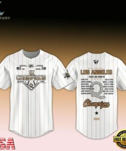 Los Angeles Queens Champions WPBL Baseball 2026 White Baseball Jersey, Hot Baseball Jersey Los Angeles Queens Champions Wpbl Baseball 2026 White Baseball Jersey