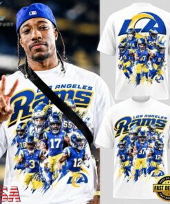 Los Angeles Rams BIG HEAD RAMS 2026 Graphic T Shirt, Viral 3D Graphic Tee Los Angeles Rams Big Head Rams 2026 Graphic T Shirt