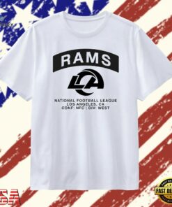 Los Angeles Rams National Football League NFC West Team Logo T Shirt, Trendy 2D Print Shirt Los Angeles Rams National Football League Nfc West Team Logo T Shirt