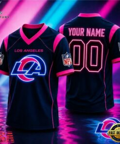Los Angeles Rams NFL Electric Glow Custom Football Jersey, Trending NFL Jersey Los Angeles Rams Nfl Electric Glow Custom Football Jersey