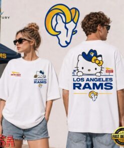 Los Angeles Rams NFL Kitty Burger Game Day Unisex 3D Shirt, Sports Fans 3D Shirt Los Angeles Rams Nfl Kitty Burger Game Day Unisex 3D Shirt