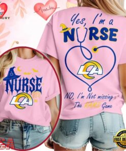 Los Angeles Rams NFL Night Shift Never Misses Game Day Halloween Nurse Unisex 3D Shirt, Sports Fans 3D Shirt Los Angeles Rams Nfl Night Shift Never Misses Game Day Halloween Nurse Unisex 3D Shirt