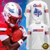Louisville Cardinals Football 2026 Salute to Service White Long Sleeve Shirt, Viral 3D Graphic Tee Louisville Cardinals Football 2026 Salute TO Service White Long Sleeve Shirt