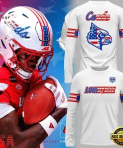 Louisville Cardinals Football 2026 Salute to Service White Long Sleeve Shirt, Viral 3D Graphic Tee Louisville Cardinals Football 2026 Salute TO Service White Long Sleeve Shirt