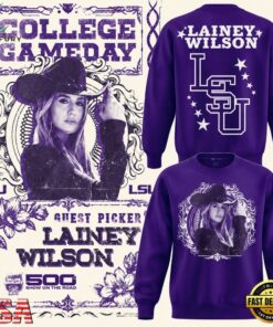 LSU Tigers Football x Lainey Wilson College GameDay 2026 Sweatshirt, Viral 3D Graphic Tee Lsu Tigers Football X Lainey Wilson College Gameday 2026 Sweatshirt