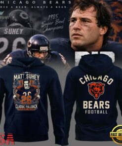 Matt Suhey Chicago Bears Always and Forever Thank You For Your Memories Navy Hoodie, Viral 3D Graphic Tee Matt Suhey Chicago Bears Always And Forever Thank You For Your Memories Navy Hoodie