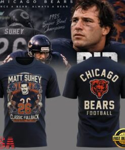 Matt Suhey Chicago Bears Always and Forever Thank You For Your Memories T Shirt, Viral 3D Graphic Tee Matt Suhey Chicago Bears Always And Forever Thank You For Your Memories T Shirt