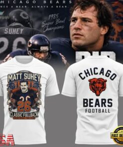 Matt Suhey Chicago Bears Always and Forever Thank You For Your Memories White 3D Shirt, Viral 3D Graphic Tee Matt Suhey Chicago Bears Always And Forever Thank You For Your Memories White 3D Shirt