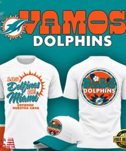Miami Dolphins Hispanic Heritage Los Delfines De Miami 2026 T Shirt, Viral 3D Graphic Tee Miami Dolphins Hispanic Heritage Los Delfines DE Miami 2026 T Shirt