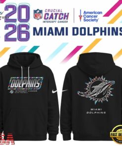 Miami Dolphins NFL Crucial Catch 2026 Limited Edition Black Hoodie Shirt, Sports Fans 3D Shirt Miami Dolphins Nfl Crucial Catch 2026 Limited Edition Black Hoodie Shirt