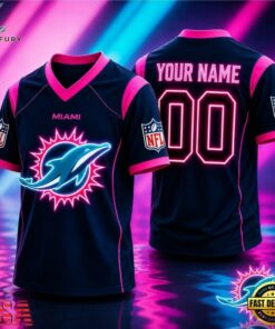 Miami Dolphins NFL Electric Glow Custom Football Jersey, Trending NFL Jersey Miami Dolphins Nfl Electric Glow Custom Football Jersey