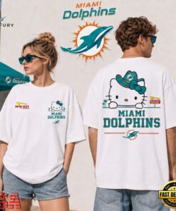 Miami Dolphins NFL Kitty Burger Game Day Unisex 3D Shirt, Sports Fans 3D Shirt Miami Dolphins Nfl Kitty Burger Game Day Unisex 3D Shirt