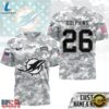 Miami Dolphins NFL Salute to Service Custom Name & Number Camo 3D Shirt, Sports Fans 3D Shirt Miami Dolphins Nfl Salute TO Service Custom Name Number Camo 3D Shirt