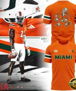 Miami Hurricanes Football 2026 New Uniform T Shirt, Viral 3D Graphic Tee Miami Hurricanes Football 2026 New Uniform T Shirt