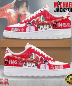 Michael Jackson King Of Pop Custom Air Force 1 Shoes, Music Lover AF1 Shoes Michael Jackson King OF Pop Custom Air Force 1 Shoes