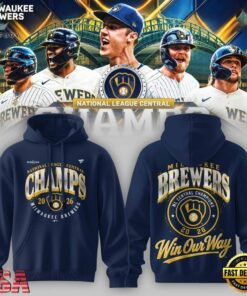 Milwaukee Brewers 2026 NL Central Champions Hoodie, Viral 3D Graphic Tee Milwaukee Brewers 2026 NL Central Champions Hoodie
