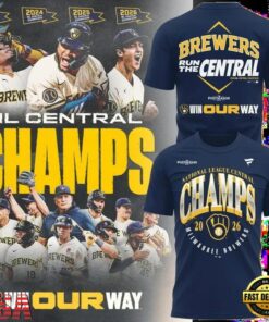 Milwaukee Brewers Fanatics Navy 2026 NL Central Division Champions T Shirt, Viral 3D Graphic Tee Milwaukee Brewers Fanatics Navy 2026 NL Central Division Champions T Shirt