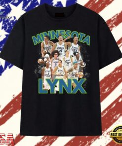 Minnesota Lynx WNBA Team Players Vintage Bootleg Graphic T Shirt, Trendy 2D Print Shirt Minnesota Lynx Wnba Team Players Vintage Bootleg Graphic T Shirt