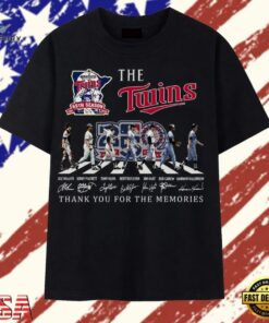 Minnesota Twins 65th Season Abbey Road Legends Signatures T Shirt, Trendy 2D Print Shirt Minnesota Twins 65th Season Abbey Road Legends Signatures T Shirt