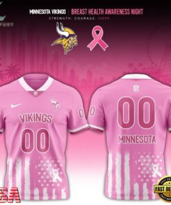 Minnesota Vikings 2026 x Breast Health Awareness Night Limited Edition Football Jersey, Fashion Football Jersey Minnesota Vikings 2026 X Breast Health Awareness Night Limited Edition Football Jersey