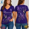 Minnesota Vikings NFL Alzheimer’s Awareness Month V neck T Shirt, NFL Team V Neck Tee Minnesota Vikings Nfl Alzheimer S Awareness Month V Neck T Shirt
