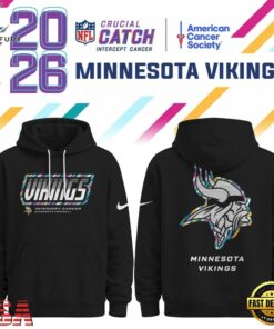 Minnesota Vikings NFL Crucial Catch 2026 Limited Edition Black Hoodie Shirt, Sports Fans 3D Shirt Minnesota Vikings Nfl Crucial Catch 2026 Limited Edition Black Hoodie Shirt