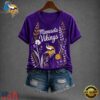 Minnesota Vikings NFL Floral Garden V Neck T Shirt, NFL Team V Neck Tee Minnesota Vikings Nfl Floral Garden V Neck T Shirt
