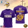 Minnesota Vikings NFL Whole Lot of Football Christian Cross 3D Shirt, Sports Fans 3D Shirt Minnesota Vikings Nfl Whole Lot OF Football Christian Cross 3D Shirt