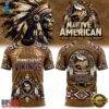 Minnesota Vikings x Native American Heritage 2026 T Shirt, Viral 3D Graphic Tee Minnesota Vikings X Native American Heritage 2026 T Shirt