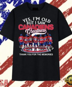 Montreal Canadiens Greatness Vintage Hockey Legends Signatures T Shirt, Trendy 2D Print Shirt Montreal Canadiens Greatness Vintage Hockey Legends Signatures T Shirt